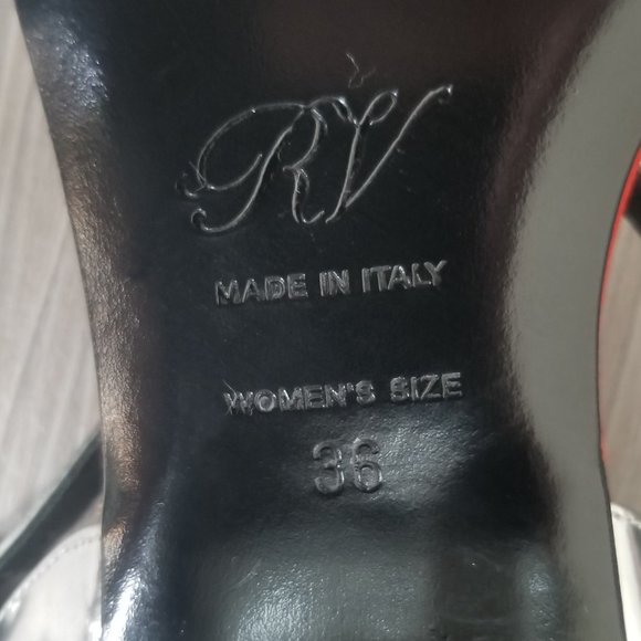 Roger Vivier Strappy Flat Sandals, Red Satin - Picture 11 of 11